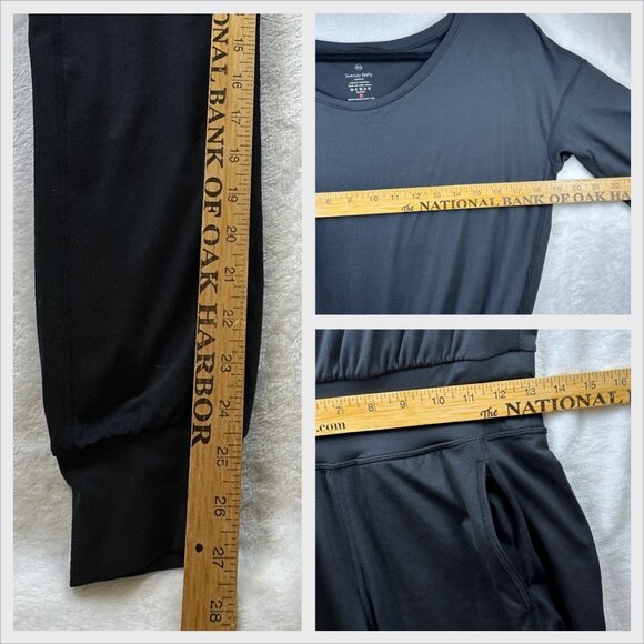Sweaty Betty Gary Jumpsuit Black Sz XXS One-piece Lounge Athleisure Studio Yoga - Picture 10 of 12